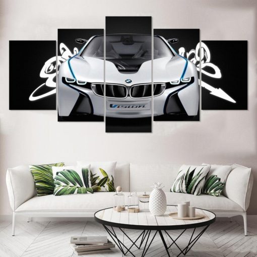BMW Vision, Custom Artwork, Canvas Wall Art, Large Wall Art, 5 Piece Art, Home Decor