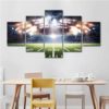 Football Field Canvas Set, Football Wall Decor, Rubgy, Football Decor ,American Football, Sports, Multi Panel, Gift for Him
