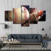 Baseball Ball Wall Art, Canvas Set, Baseball Decor, Multi Panels, Large Wall Art, Teenager Room Decor, Man Cave Decor, Baseball Lover Gift