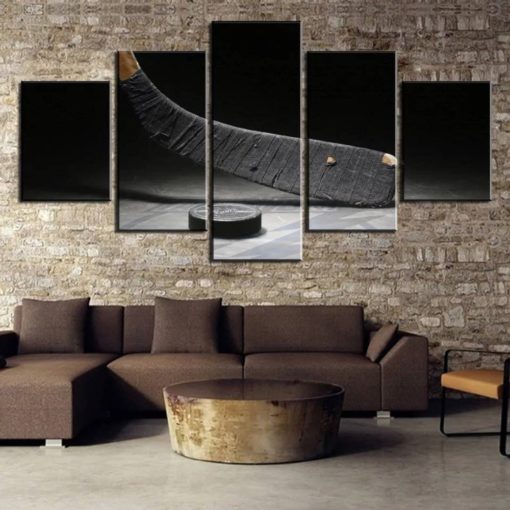 Hockey Wall Art, Canvas Set, Sports, Hockey Stick, Multi Panel Decor, Hockey Theme Decor, Teenager Bedroom, Man Cave, Hockey Lover Gift