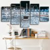 5 Pieces Mecca Mosque Muslim Association Canvas