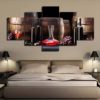 Wine Barrel Canvas Wall Art, Winery, Wall Art, Bar Decor, Wine Lovers, Man Cave, 5 Panels Canvas Set, Home Decor, Wall Deco, Gift For Him