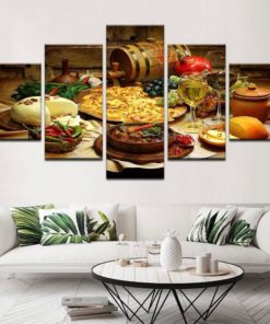 Food Wall Decor, Food Canvas Art, Restaurant Decor, Kitchen Decor, Multi Panel, Canvas Set, Split Canvas, Poster, Picture  Framed