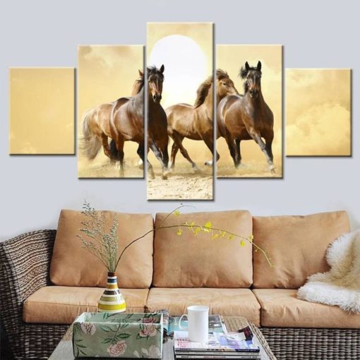 Wild Horses Canvas Art Ready To Hang Option