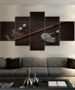 Antique Golf Club and Equipment Framed. 5 Piece Canvas. Five Panel. Canvas Art. Wall Art. Home Decor. For Her. For Him. Gift.