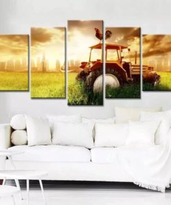 Rooster Canvas Wall Art, Farm Wall Decor, Chicken, Barn,Harvest, Home Decor, Housewarming Gift
