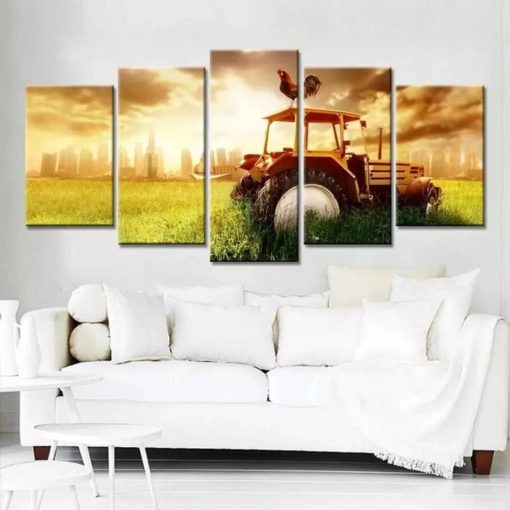 Rooster Canvas Wall Art, Farm Wall Decor, Chicken, Barn,Harvest, Home Decor, Housewarming Gift