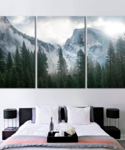 Forest print set 3 Forest canvas print Forest wall art Mountains print set Mountains wall art print Forest landscape nature prints wall art