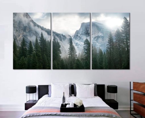 Forest print set 3 Forest canvas print Forest wall art Mountains print set Mountains wall art print Forest landscape nature prints wall art