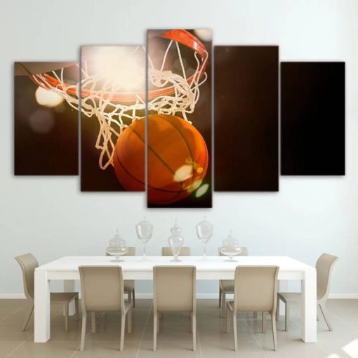 Basketball Wall Decoration, Canvas Wall Art, Basket Lover Gift