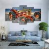 Tractor Wall Art, Farm Canvas Art, 5 Piece Rustic Canvas Set