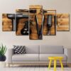 Hair Saloon Wall Decor, Hairstylist, Hair Comb, Hair Dresser Wall Art, Beauty Bar, Canvas Art, 5 panels Set, Artwork For Hair Saloon