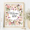 Welcome print Quote wall art Welcome to our nest print Entrance wall art home decor Guest Room Decor inspirational art 150