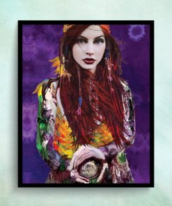 Cool Wall Poster Boho Prints Gypsy Soul Teenage Girl Room Decor Teen Girl Wall Art Fortune Teller Hippie Teen Girl Wall Decor Boho Chic