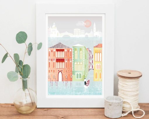 Venice Print | Italy Wall Art | Venice Gondola | Cityscape Wall Art
