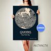 QUEENS New York CANVAS Map Queens New York Poster City Map Queens New York Art Print Queens New York
