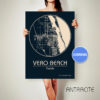 VERO BEACH Florida CANVAS Map Vero Beach Florida Poster City Map Vero Beach Florida Art Print Vero Beach Florida