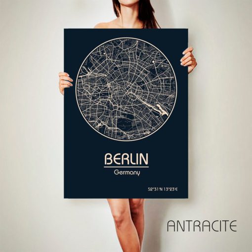 BERLIN Germany CANVAS Map Berlin Germany Poster City Map Berlin Germany Art Print Berlin Germany poster Berlin Germany map art Berlin map