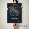 FLORENCE Italy CANVAS Map Florence Italy Poster City Map Florence Italy Art Print Florence