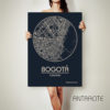 Bogot? Colombia CANVAS Map Bogot? Colombia Poster City Map Bogot? Colombia Art Print Bogot? Colombia poster Bogot? map art Poster Bogot? map