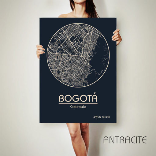 Bogot? Colombia CANVAS Map Bogot? Colombia Poster City Map Bogot? Colombia Art Print Bogot? Colombia poster Bogot? map art Poster Bogot? map
