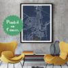 SALTA Argentina CANVAS Large Art City Map Salta Argentina Art Print poster map art Modern art Large Map jt JackTravelMap