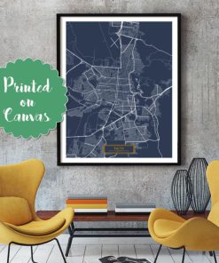 SALTA Argentina CANVAS Large Art City Map Salta Argentina Art Print poster map art Modern art Large Map jt JackTravelMap