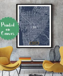 ADELAIDE Australia CANVAS Large Art City Map Adelaide Australia Art Print poster map art jt Wall Art Home Decor JackTravelMap