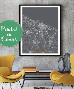 BARI Italy CANVAS Large Art City Map Bari Italy Art Print poster map art jt Wall Art Home Decor Hapava