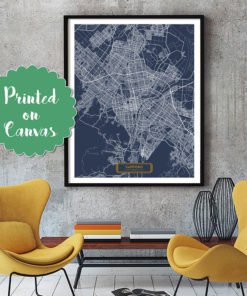 SAPPORO Japan CANVAS Large Art City Map Sapporo Japan Art Print poster map art jt Wall Art Home Decor Hapava