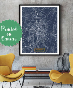 STRASBOURG France CANVAS Large Art City Map Strasbourg France Art Print poster map art jt Wall Art Home Decor JackTravelMap