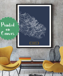 VALETTA Malta CANVAS Large Art City Map Valletta Malta Art Print poster map art jt Wall Art Home Decor JackTravelMap