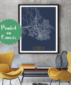 VICTORIA Canada CANVAS Large Art City Map Victoria Canada Art Print poster map art jt Wall Art Home Decor Hapava