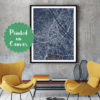 VIENNA Austria CANVAS Large Art City Map Vienna Austria Art Print poster map art jt Wall Art Home Decor JackTravelMap