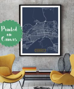 BARQUISIMETO Venezuela CANVAS Large Art City Map Barquisimeto Venezuela Art Print poster map art jt JackTravelMap