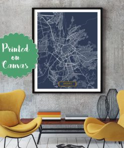 AREQUIPA Peru CANVAS Large Art City Map Arequipa Peru Art Print poster map art jt JackTravelMap