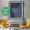 Asunci?n Paraguay CANVAS Large Art City Map Asunci?n Paraguay Art Print poster map art jt JackTravelMap