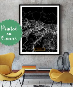 CARACAS Venezuela CANVAS Large Art City Map Caracas Venezuela Art Print poster map art jt JackTravelMap
