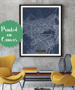 EL ALTO Bolivia CANVAS Large Art City Map El Alto Bolivia Art Print poster map art Modern art Large Map jt Hapava