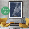 PORTO ALEGRE Brazil CANVAS Large Art City Map Porto Alegre Brazil Art Print poster map art jt JackTravelMap