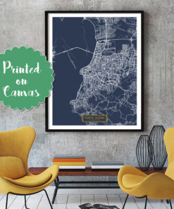 PORTO ALEGRE Brazil CANVAS Large Art City Map Porto Alegre Brazil Art Print poster map art jt JackTravelMap