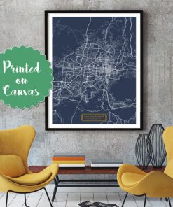 SAN SALVADOR El Salvador CANVAS Large Art City Map San Salvador El Salvador Art Print poster map art jt JackTravelMap