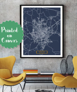 SOROCABA Brazil CANVAS Large Art City Map Sorocaba Brazil Art Print poster map art jt JackTravelMap
