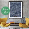 BERLIN Germany CANVAS Large Art City Map Berlin Germany Art Print poster map art jt Wall Art Home Decor JackTravelMap