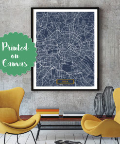 BERLIN Germany CANVAS Large Art City Map Berlin Germany Art Print poster map art jt Wall Art Home Decor JackTravelMap