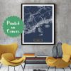 KOBE Japan CANVAS Large Art City Map Kobe Japan Art Print poster map art jt Wall Art Home Decor JackTravelMap