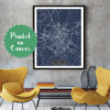REIMS France CANVAS Large Art City Map Reims France Art Print poster map art jt Wall Art Home Decor JackTravelMap