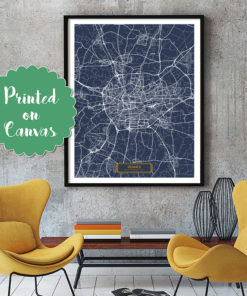 RENNES France CANVAS Large Art City Map Rennes France Art Print poster map art jt Wall Art Home Decor Hapava