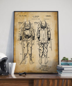Vintage Diving Suits Poster| Diving Wall Art| Diving Gifts| Wall Prints| Patent Poster| Canvas Print| Poster Vintage