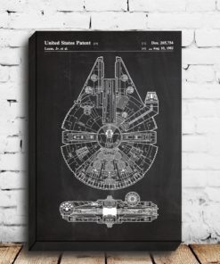 CANVAS Star Wars patentMillennium FalconStar Wars Poster Millennium Falcon Star Wars Patent Patent art patent Millennium Falcon p346